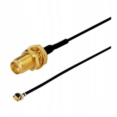 Przejście - U.FL (IPEX) na RP-SMA jack - adapter prosty z przewodem 200mm