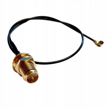 Przejście - U.FL (IPEX) na RP-SMA jack - adapter prosty z przewodem 200mm