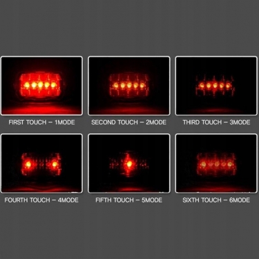 LAMPKA ROWEROWA TYLNA 5 LED TYŁ