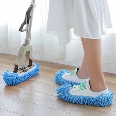 BUTY KAPCIE Z MIKROFIBRY MOP DO CZYSZCZENIA PODŁÓG para