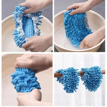 BUTY KAPCIE Z MIKROFIBRY MOP DO CZYSZCZENIA PODŁÓG para