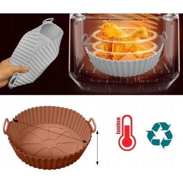 Silikonowa Forma AirFryer Frytkownicy Beztłuszczowej Powietrznej 17/20x2szt