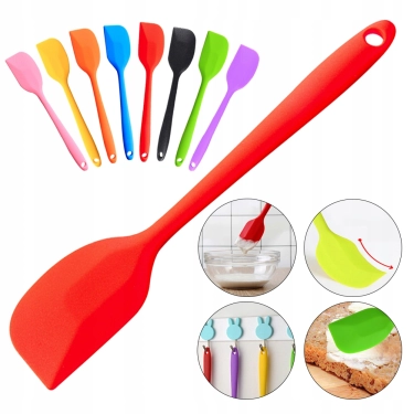 ŁOPATKA SZPATUŁKA SILIKONOWA KUCHENNA DO PATELNI PANCAKE JAJEK PACKA 28cm
